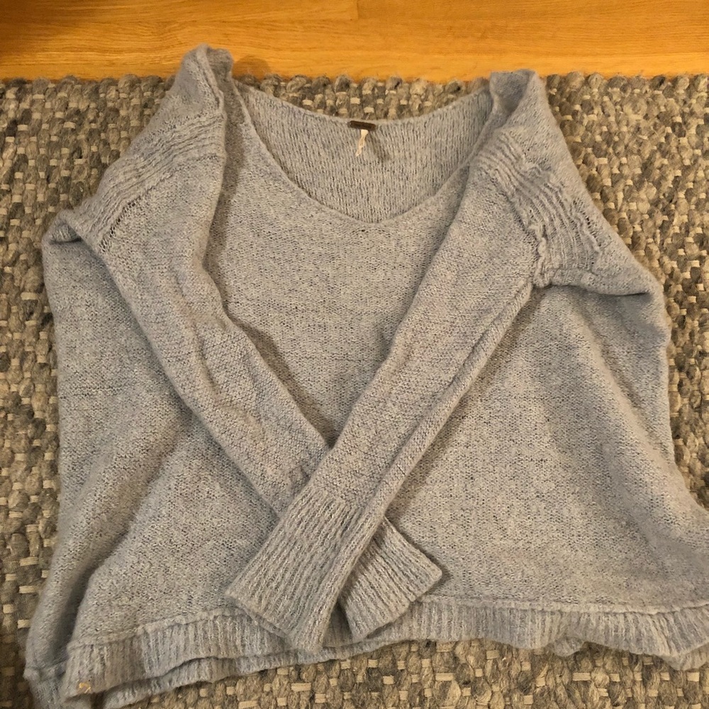 Free people baby blue sweater
